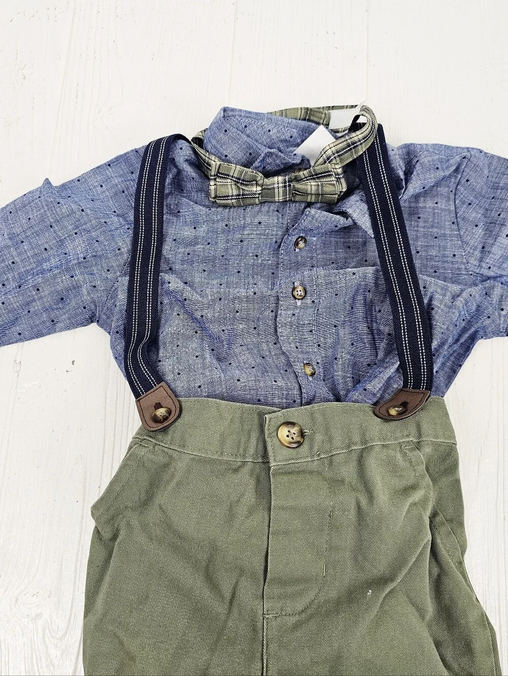 Carter's Boys Suspenders Outfit